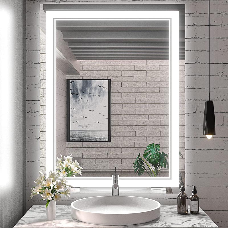 Rectangle LED Bathroom Mirror For Hotel Decoration