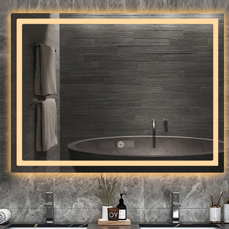 Rectangle LED Bathroom Mirror With Aluminum Frame